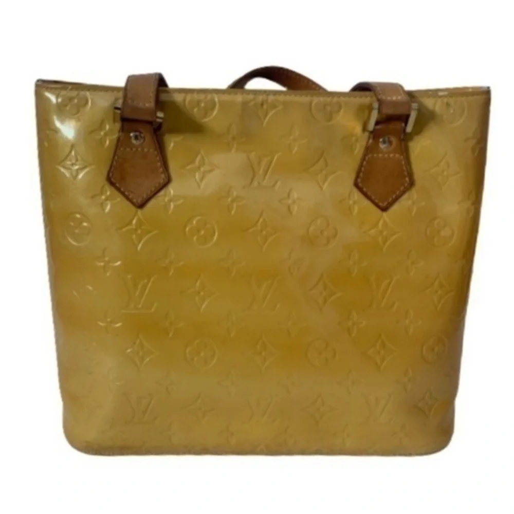 LOUIS VUITTON Houston Yellow Vernis Bag